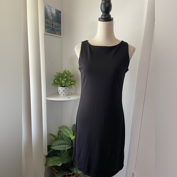 NEW YORK & COMPANY WOMEN'S MIDI BLACK DRESS SIZE S - Picture 14 of 16